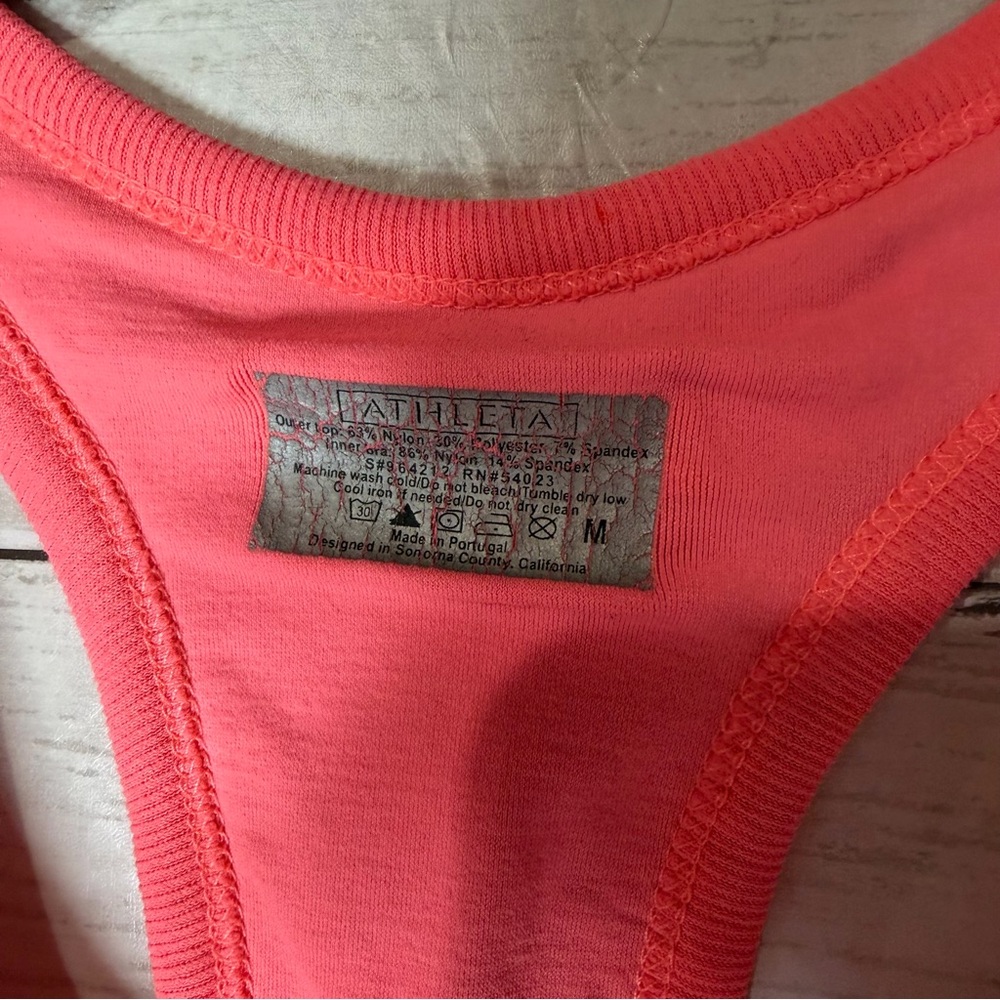 Athleta Neon Pink Racerback Tank Top - Picture 3 of 4